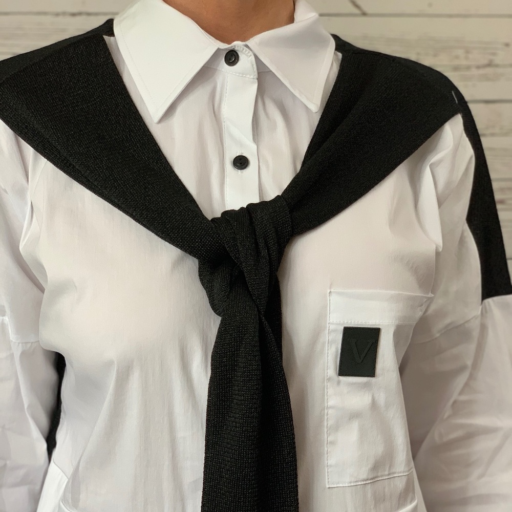 White Bottom down shirt